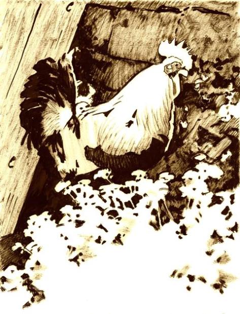 Rooster (sepia)