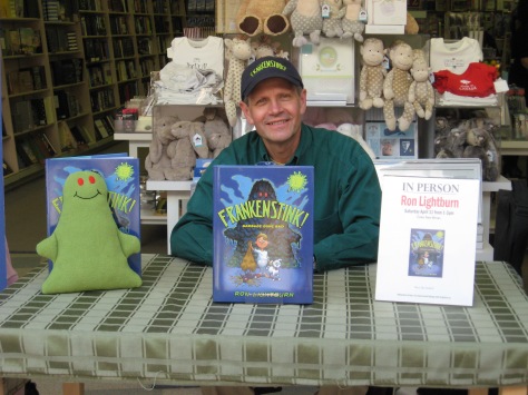 Happy FRANKENSTINK! Garbage Gone Bad author Ron and his little buddy.