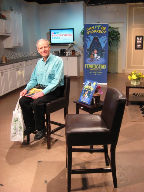 Ron waiting to be interviewed on CTV Morning Live